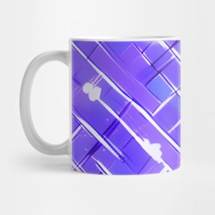 Comic Book Style Purple Brick wall (MD23Bgs008) Mug